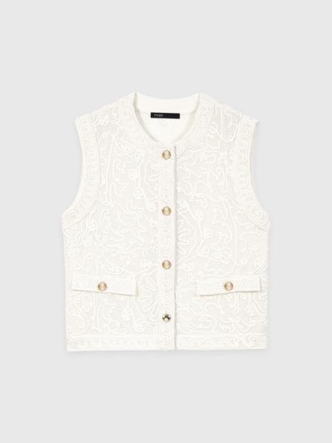 maje Guipure lace jacket