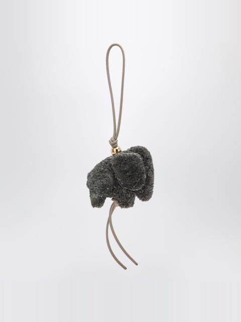 かごバッグ LOEWE ELEPHANT PENDANT IN RAFFIA AND LEATHER Loewe Elephant pendant in raffia and leather | REVERSIBLE