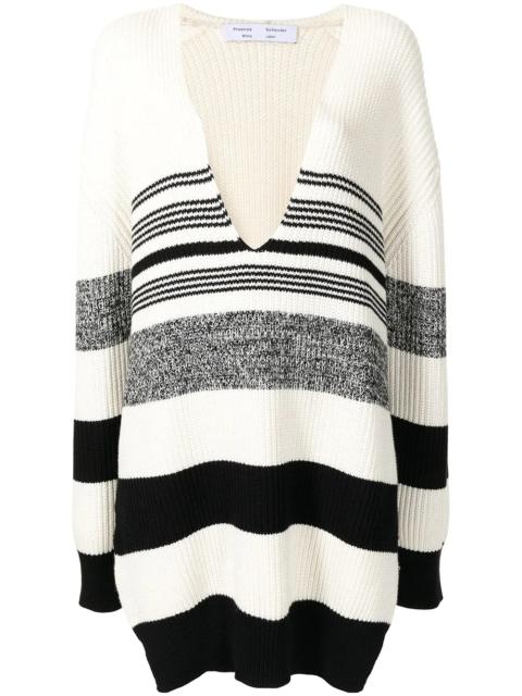 Proenza Schouler horizontal-stripe V-neck jumper