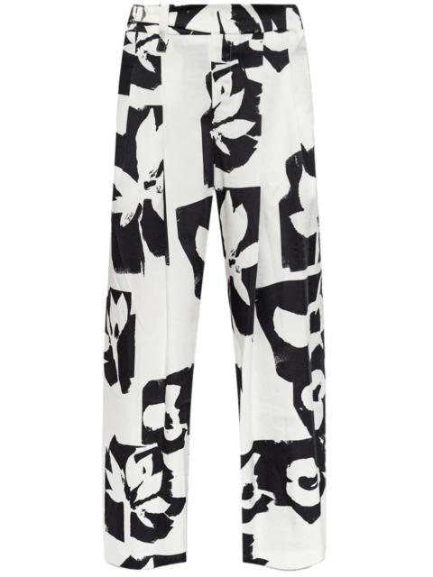 ISSEY MIYAKE abstract-print trousers