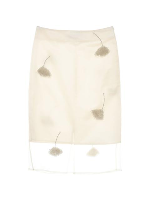 RÓHE bead-embellished skirt