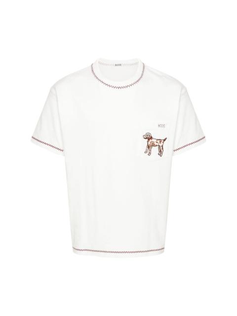 Griffon Pocket cotton T-shirt