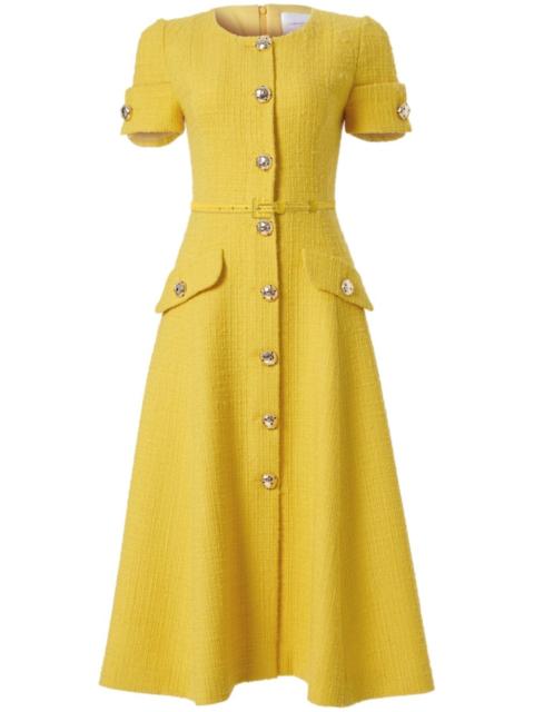 CAROLINA HERRERA tweed midi dress