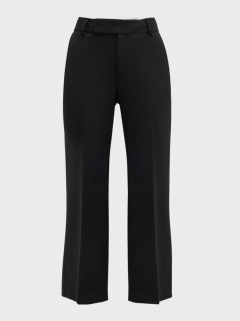 Proenza Schouler Marlene Tropical Wool Kick-Flare Pants