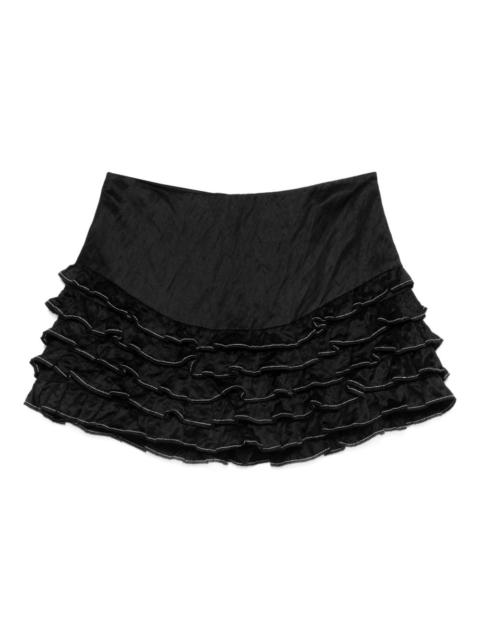 Sandro ruffled-detail shorts