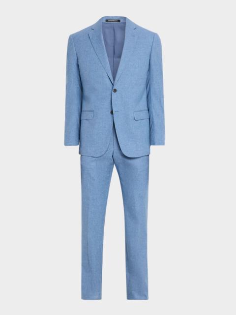 EMPORIO ARMANI Men's Wool, Cotton and Silk Sharkskin Two-Piece Suit