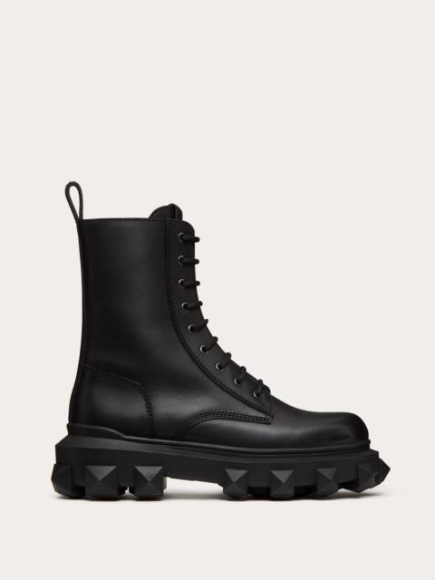 Valentino TRACKSTUD CALFSKIN COMBAT BOOT