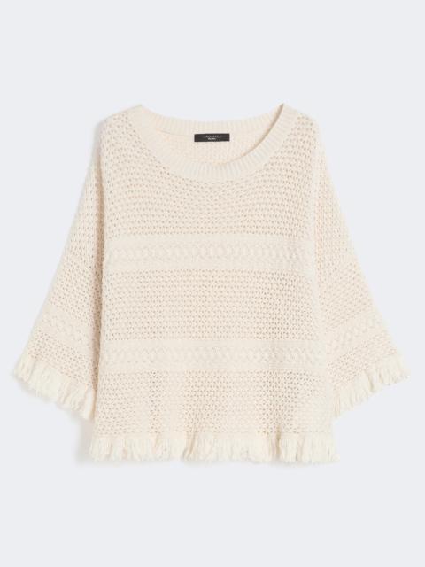 WEEKEND Max Mara Cotton yarn oversize jumper - ECRU