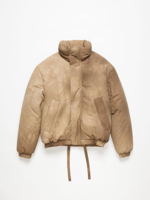 Acne Studios Dyed puffer jacket - Camel Beige