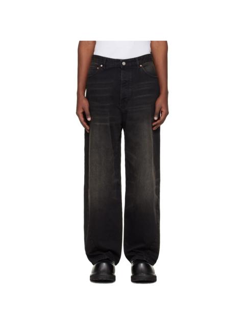 VETEMENTS Black Spiral Jeans