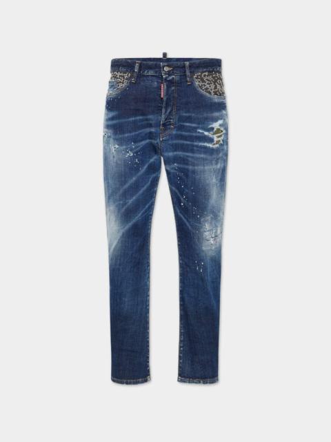 デニム・ジーパン Dsquared2 Medium Ripped Wash San Diego Jeans DSQUARED2 MEDIUM SUPER RIPPED WASH SAN DIEGO JEANS | REVERSIBLE
