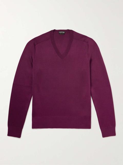 Slim-Fit Silk-Blend Sweater