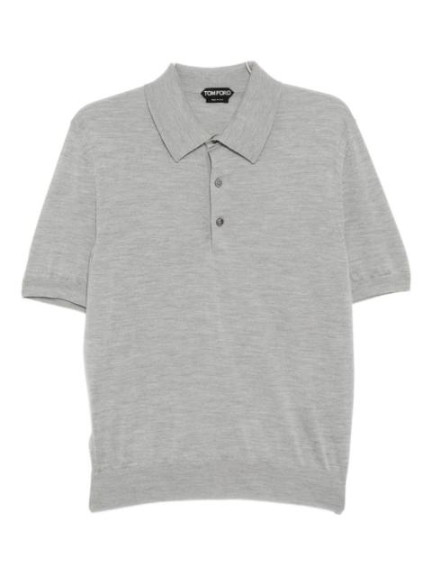 TOM FORD mélange-effect polo shirt
