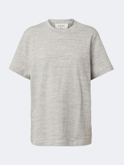 RÓHE Mouliné cotton jersey T-shirt