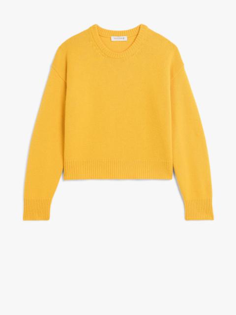 Mackintosh KAYLEIGH YELLOW WOOL CREWNECK SWEATER