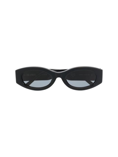 LINDA FARROW round frame sunglasses