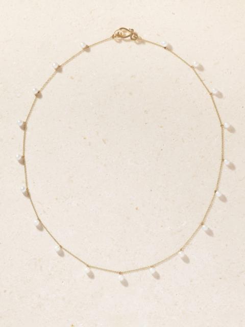 SOPHIE BILLE BRAHE Lou Lou 14-karat Recycled Gold Pearl Necklace