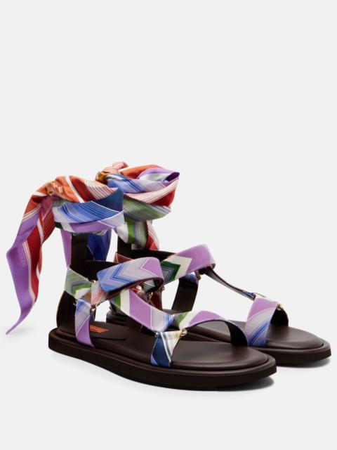 Missoni Maud Chevron twill sandals