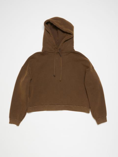 Acne Studios Hooded sweater logo patch - Chocolate brown