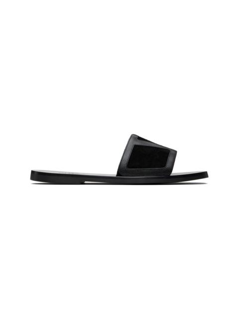 Valentino Black Viva Superstar Slide Sandals