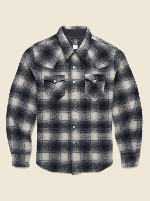 RRL by Ralph Lauren Jacquard Western Overshirt - Black