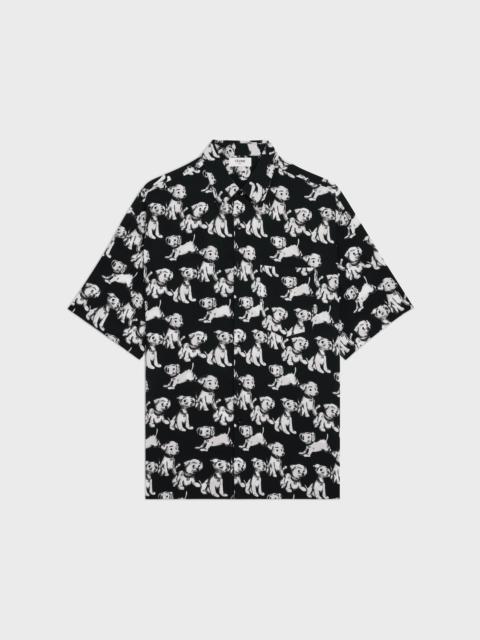 CELINE ARTIST PRINT SHIRT IN PRINTED VISCOSE