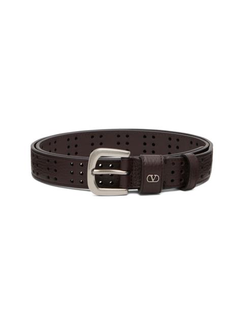 Valentino Brown Mini VLogo Signature Belt