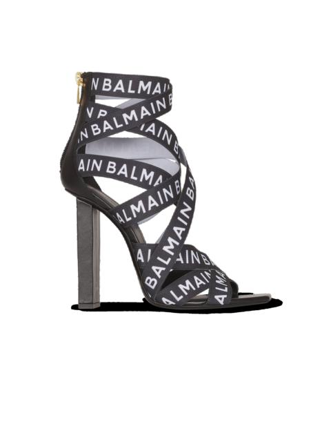 Balmain Union sandals with Balmain logo print