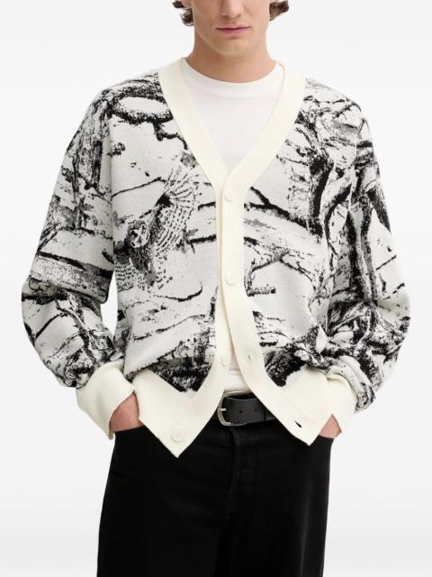 HUGO button patterned cardigan