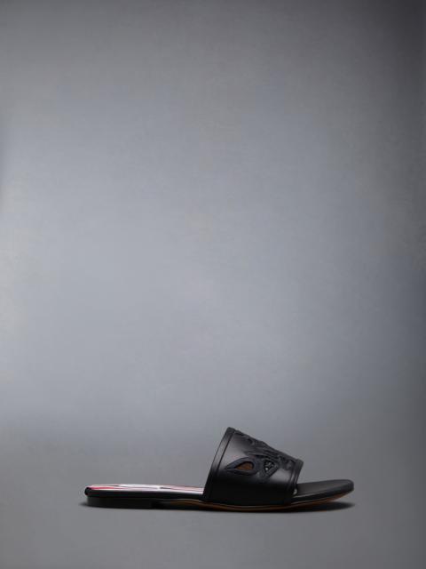 Thom Browne Icon Claquette leather slides