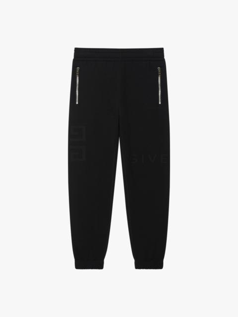 SLIM FIT JOGGER PANTS IN GIVENCHY 4G FELPA