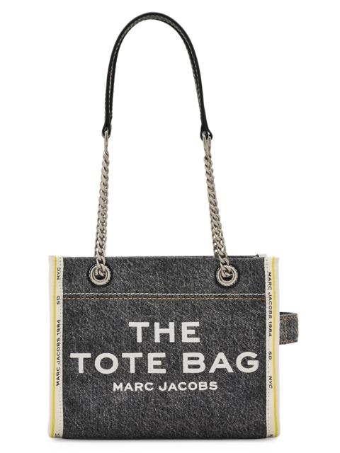 Marc Jacobs Women's The Denim Chain Small Tote Bag - Black Wash
