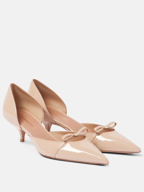 FERRAGAMO Gyoia Dorsay 40 patent leather pumps