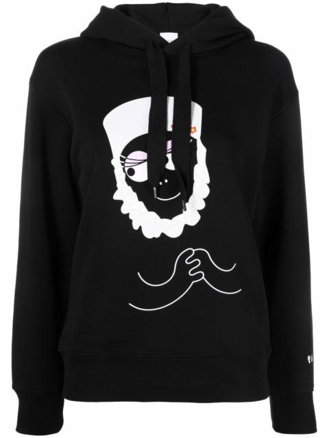 PATOU graphic-print cotton hoodie