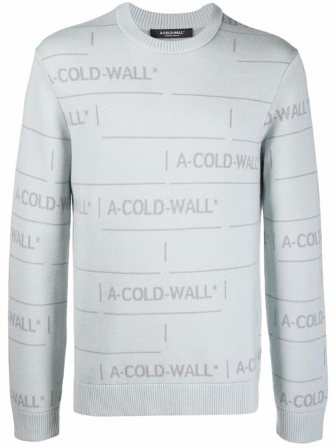 A-COLD-WALL* chain jacquard knit jumper