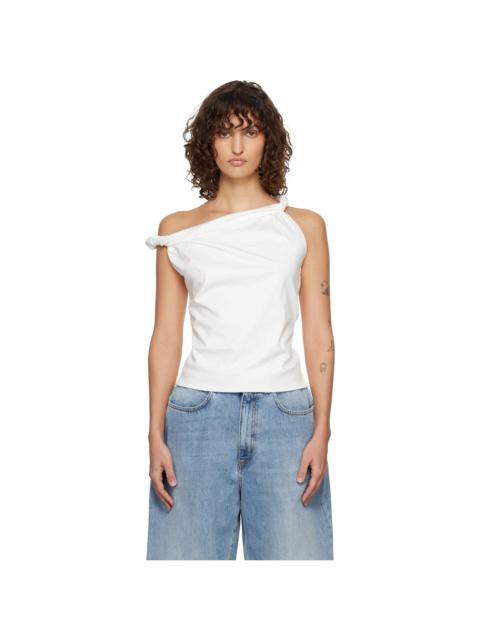 RÓHE Off-White Sculptural Cotton Silk Top