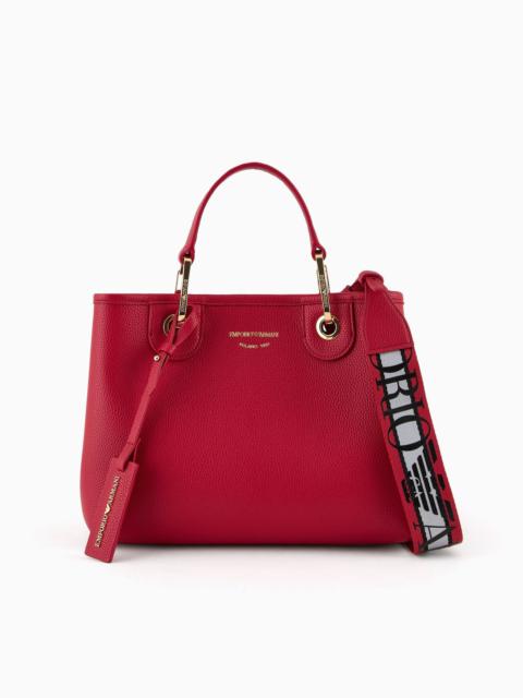 EMPORIO ARMANI Small MyEA shopper bag with deer print