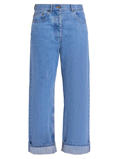Thom Browne Women's Washed Classic 5-Pocket Selvedge Jeans - Light Blue
