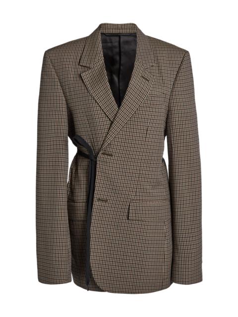 BALENCIAGA Wrap Tailored Jacket brown