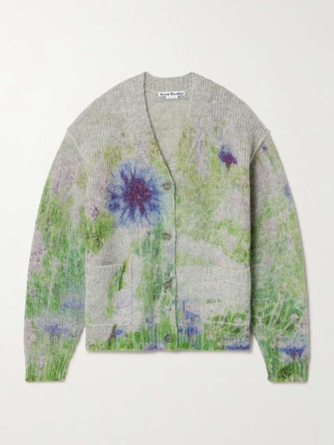 Tie-Dyed Knitted Cardigan