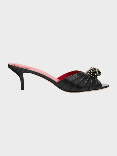 Valentino 55mm Pas De Chat Leather Mules
