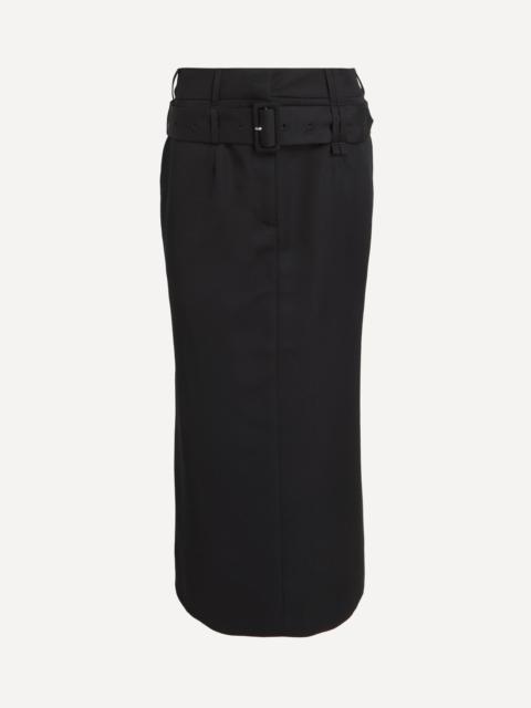 Simone Rocha Black Multi Belt Loop Kick Back Skirt