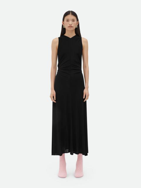 Viscose Jersey Long Dress With Knot Ring