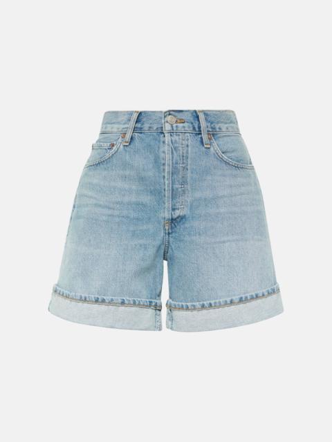 AGOLDE Dame high-rise denim shorts