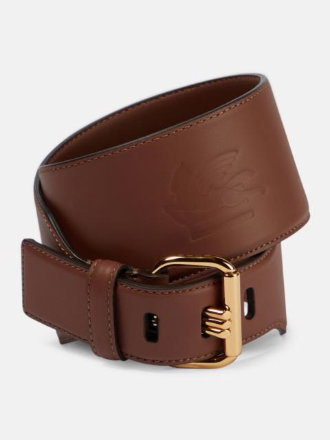 Leather belt