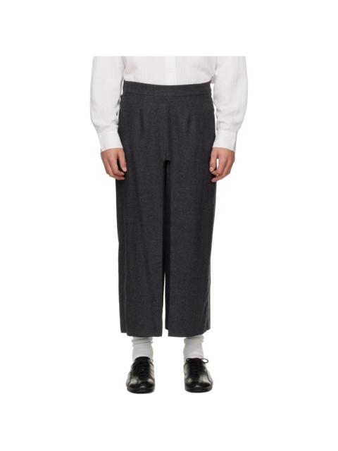 HED MAYNER Gray Wool Trousers