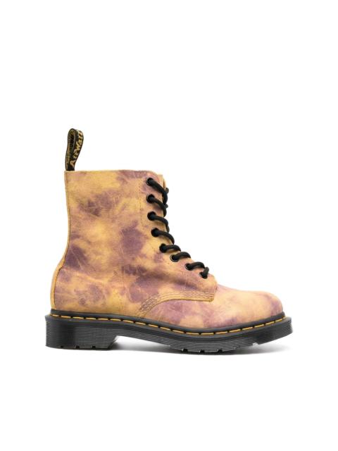 Pascal tie-dye combat boots