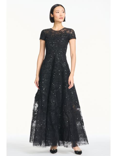 SACHIN & BABI ELEKTRA GOWN - NOIR