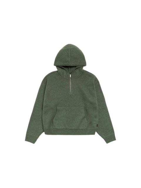 Stüssy Stussy Quarter Zip Knit Hoodie Green