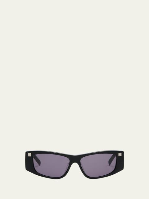 Givenchy GV Day Acetate Rectangle Sunglasses